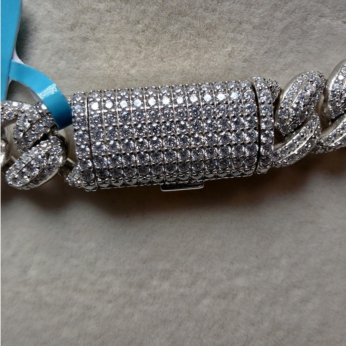 24" 10mm Hollow Moissanite Cuban Chain | 22.80 CTW VVS D, 925 Silver, 62g