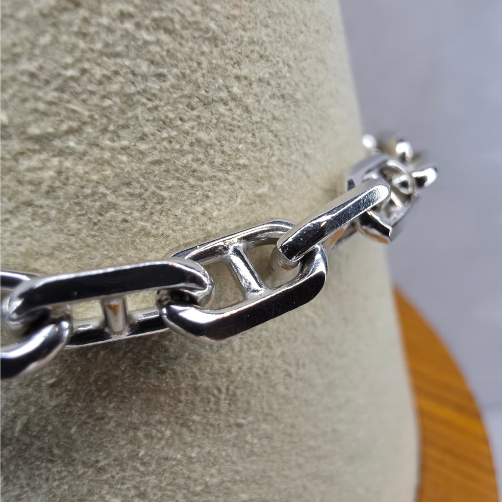 7" 5.5mm 11.1g Twisted Mariner Anchor Bracelet 925 Sterling Silver
