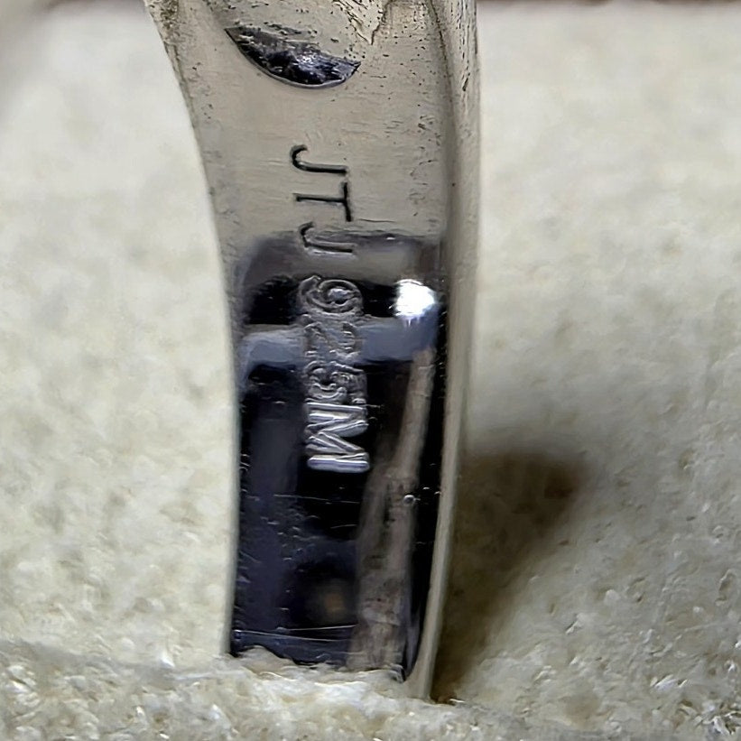 Sizes 6 & 7 0.90ctw Moissanite Two-Row Half Eternity Band 925 Silver